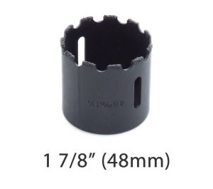  1 7/8 inch  Carbide Hole Saw for Concrete Cement Drywall Plaster Hardie Board Masonry Wall Tile Marble Brick 48mm Carbide Grit Hole Saw