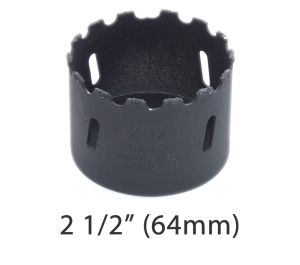  2 1/2 inch  Carbide Hole Saw for Concrete Cement Drywall Plaster Hardie Board Masonry Wall Tile Marble Brick 64mm Carbide Hole Saw