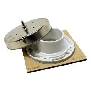 7 1/4" Diamond Hole Saw for Toilet Flange with Hole Saw Guide