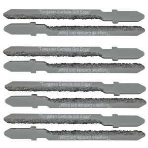 8 Pack - Bosch Scroll Type T-Shank Tungsten Grit Edge Jigsaw Blade