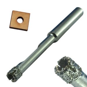 3/16 inch Diamond Tip Drill Bit 3/16 inch (5mm) Diamond Grit Core Drill Bit for Glass Porcelain and Ceramic