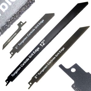 Carbide Grit Reciprocating Saw Blade Multi 4 Blade Pack Tungsten Carbide Grit Edge