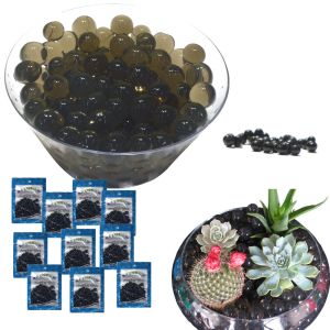Water Beads for Floating Candles Black Water Marbles for Plants 10 x 10g Bags Vase Fillers for Wedding Centerpieces
