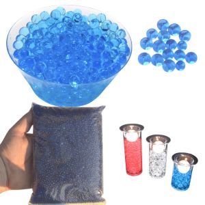 Water Beads for Floating Candles Blue Water Marbles for Plants 1lb Bag Vase Fillers for Wedding Centerpieces