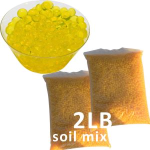 Water Beads for Floating Candles Gold B Grade 2 x 1lb Bags for Soil Mix with Soil These are B Grade Deco Water Marbles and so Don't Hold The Shape as Well as Deco Grade