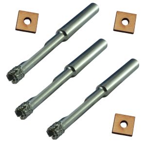 1/4 inch Tile Drills 3 Pack Diamond Tipped Drill Bits