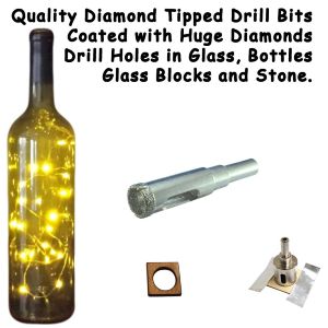 Glass Bottle Drill Bits 1/2 inch Diamond Hole Saw for Porcelain Tile and Glass Diamond Drill Bit 1/2 inch 13mm