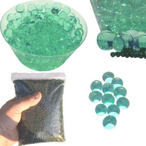 Water Beads for Floating Candles Teal Green Water Marbles for Plants 1lb Bag Vase Fillers for Wedding Centerpieces