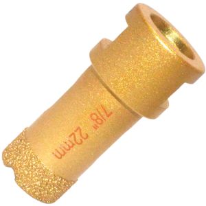 7/8 inch Vacuum Brazed Diamond Core Drill Bit (22mm) 5/8-11 UNC Thread For Angle Grinder