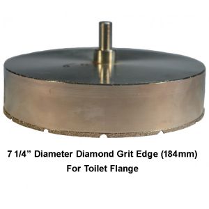 Diamond Grit Holesaw for Toilet Flange