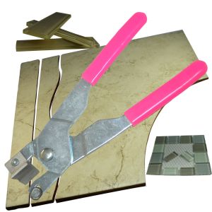 The Amazing Tile and Glass Cutter Cut Around the Toilet Without a Wet Saw Glass Mirror and many Porcelains Too Pink Handles