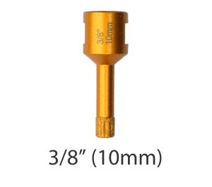 3/8" Vacuum Brazed Diamond Core Drill Bit (10mm) 5/8-11 UNC Thread For Angle Grinder