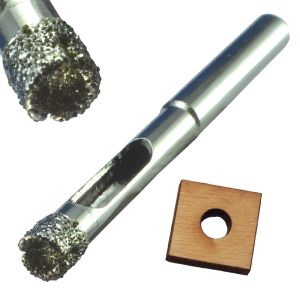 1/4" (6mm) Electroplated Diamond Grit Edge Drill Bit - Hole Saw