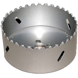 4 inch Carbide Hole Saw for Concrete Cement Drywall Plaster Hardie Board Masonry Wall Tile Marble Brick 102mm Carbide Grit Hole Saw