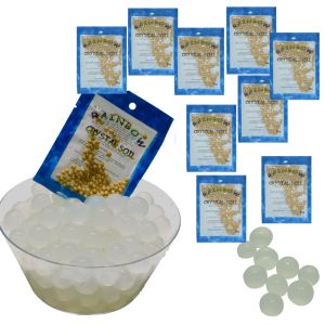 Water Beads for Floating Candles Off White Water Marbles for Plants 10 x 10g Bags Vase Fillers for Wedding Centerpieces