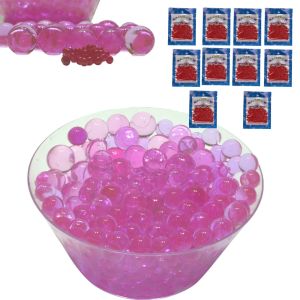 Water Beads for Floating Candles Pink Water Marbles for Plants 10 x 10g Bags Vase Fillers for Wedding Centerpieces