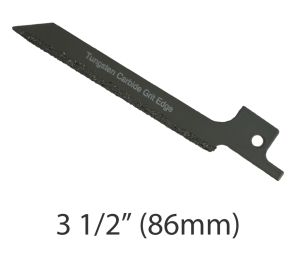 3 1/2" (86mm) Scrolling Tungsten Grit Reciprocating Saw Blade - Universal Fit