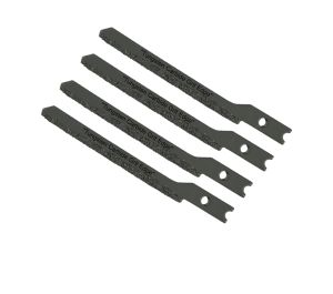 4 Pack - Scroll Universal Fit All Shank Tungsten Grit Edge Jigsaw Blade