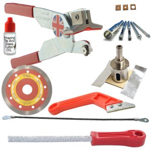 Left Handed The Amazing Tile and Glass Cutter™ KIT4 Pink Handles